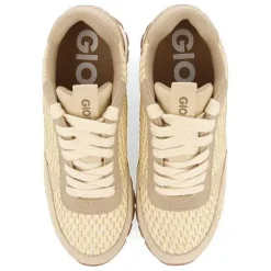 Gioseppo Zapatillas De Deporte De Cuña<Sneakers Dorada Con Cuña Interior Y Detalles Trenzados Para Mujer Hekal