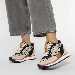 Gioseppo Zapatillas De Deporte De Cuña<Sneakers Estampado Leopardo Cuña Interior Para Mujer Veryan