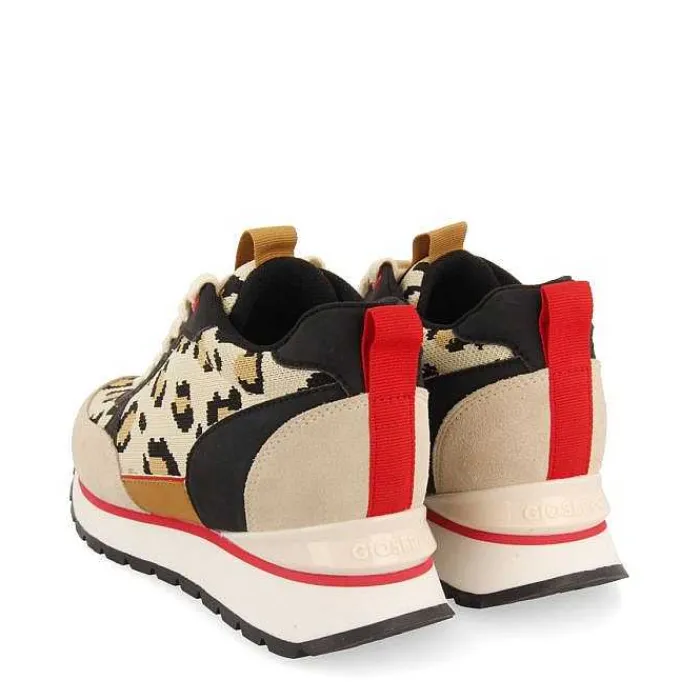 Gioseppo Zapatillas De Deporte De Cuña<Sneakers Estampado Leopardo Cuña Interior Para Mujer Veryan