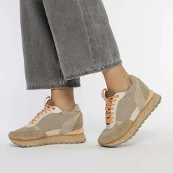 Gioseppo Zapatillas De Deporte De Cuña<Sneakers Estilo Mediterraneo Beige Con Cuña Interior Para Mujer Kajan