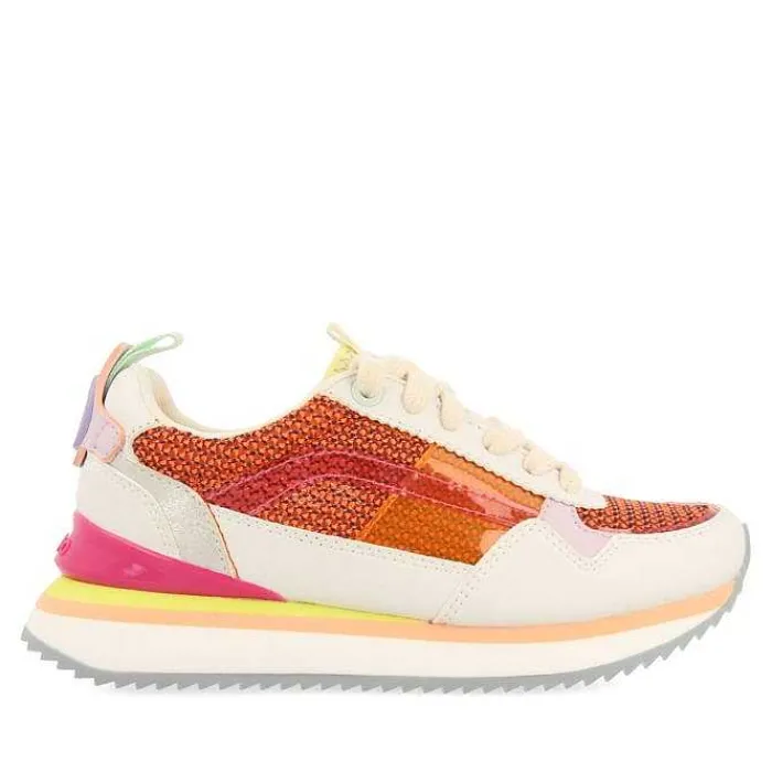 Gioseppo Niñas |Zapatillas<Sneakers Naranjas Con Contraste De Texturas Y Colores Para Nina Y Nino Poway