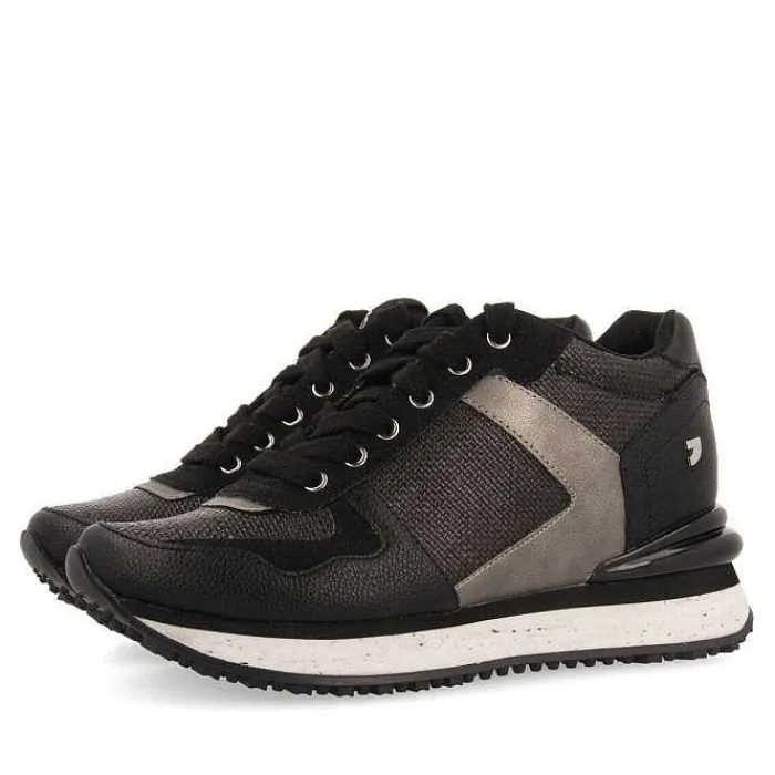 Gioseppo Zapatillas De Deporte De Cuña<Sneakers Negras Para Mujer Barlassina