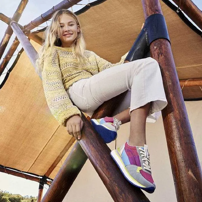 Gioseppo Niñas |Zapatillas<Sneakers Rosa Con Textura Y Contraste De Color Para Nina Y Nino Poway
