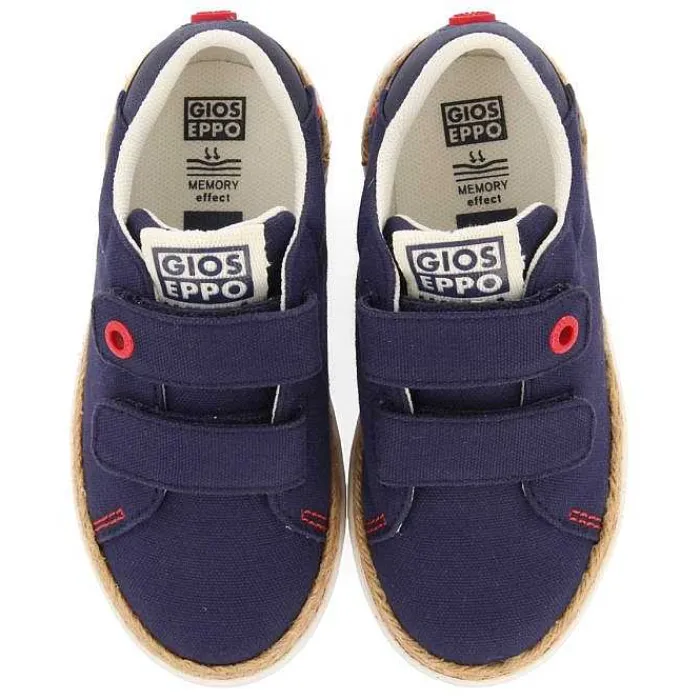 Gioseppo Niños |Zapatillas<Zapatillas Azul Marino Con Detalle De Rafia Y Decoraciones De Color Para Nino Y Nina Viera