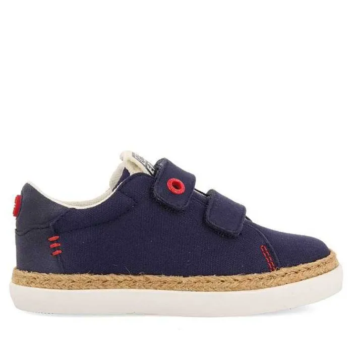 Gioseppo Niños |Zapatillas<Zapatillas Azul Marino Con Detalle De Rafia Y Decoraciones De Color Para Nino Y Nina Viera