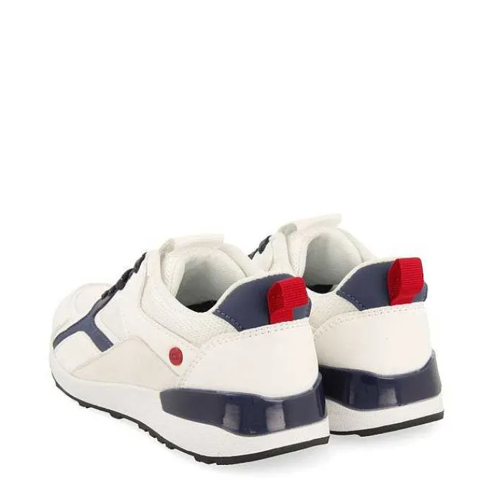 Gioseppo Niños |Zapatillas<Zapatillas Blancas Estilo Retro Con Detalles De Colores Para Nino Y Nina Zapod
