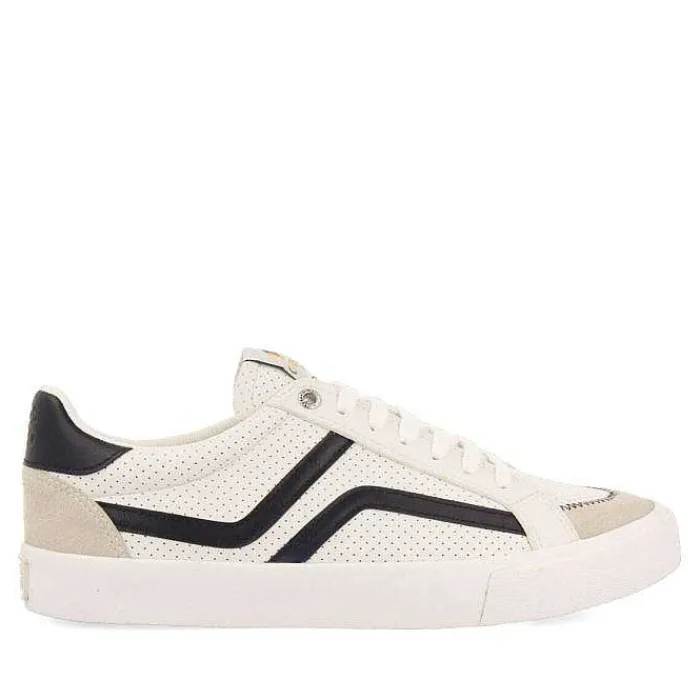 Gioseppo Precios Especiales<Zapatillas De Hombre Vinneuf Blancas Con Detalles En Azul Marino.