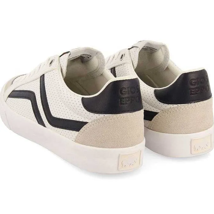 Gioseppo Precios Especiales<Zapatillas De Hombre Vinneuf Blancas Con Detalles En Azul Marino.