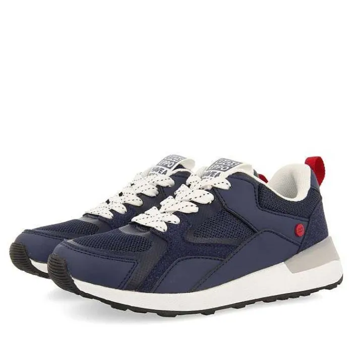 Gioseppo Niños |Zapatillas<Zapatillas Estilo Retro Azul Marino Con Detalles De Colores Para Nino Y Nina Zapod