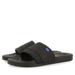 Gioseppo Chancletas<Zapatillas Negras Detalle Azul Para Hombre Borgetto