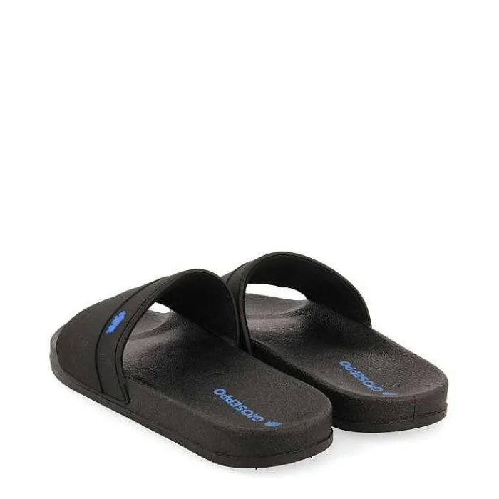 Gioseppo Chancletas<Zapatillas Negras Detalle Azul Para Hombre Borgetto