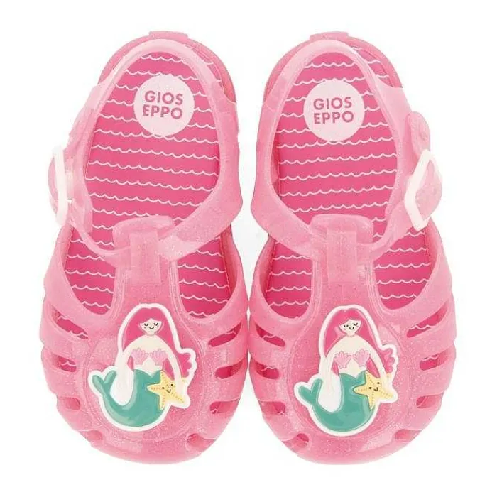 Gioseppo Bebe |Chanclas Para Bebe<Zapatos Cangrejo Rosa Con Brillo Y Parche Sirena Bebe Newberg