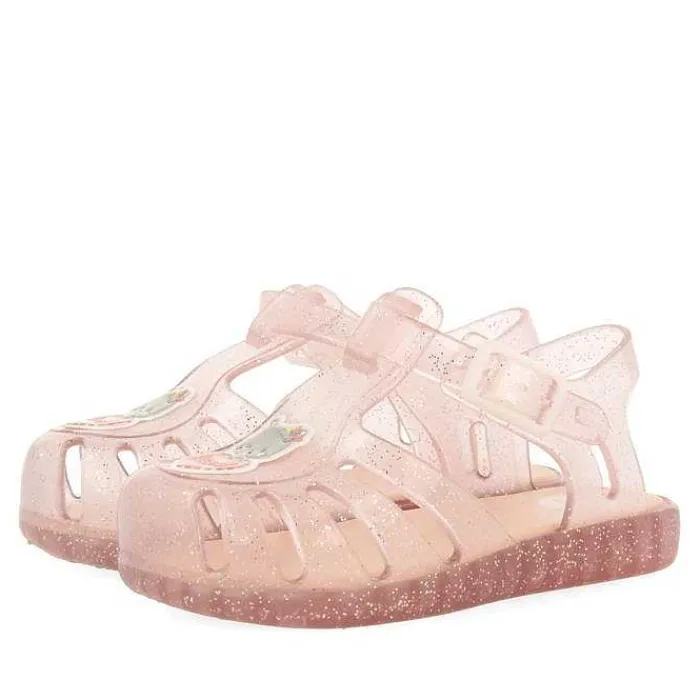 Gioseppo Bebe |Chanclas Para Bebe<Zapatos Cangrejo Rosa Con Brillo Y Parche Osito Bebe Newberg